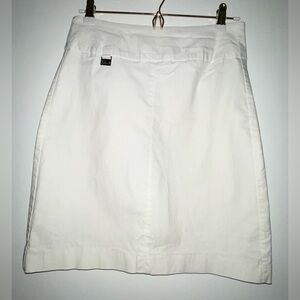 Lulu-B Women's Straight Skirt in White Size 6 stretchy Preowned comfy